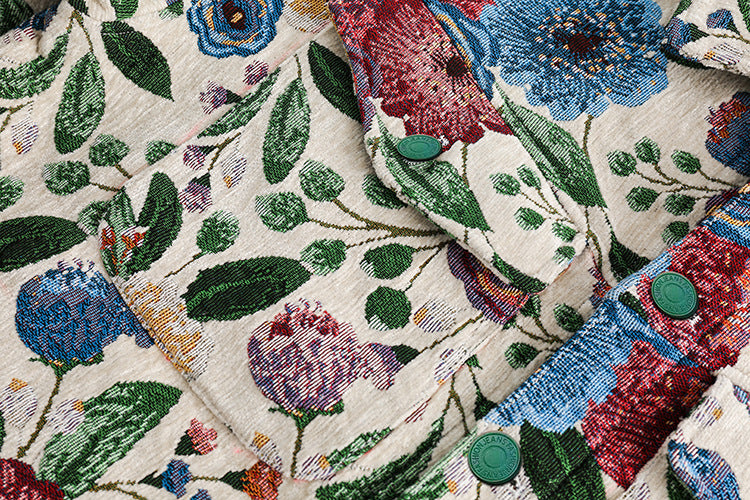 Sienna Veste Jacquard Fleuri