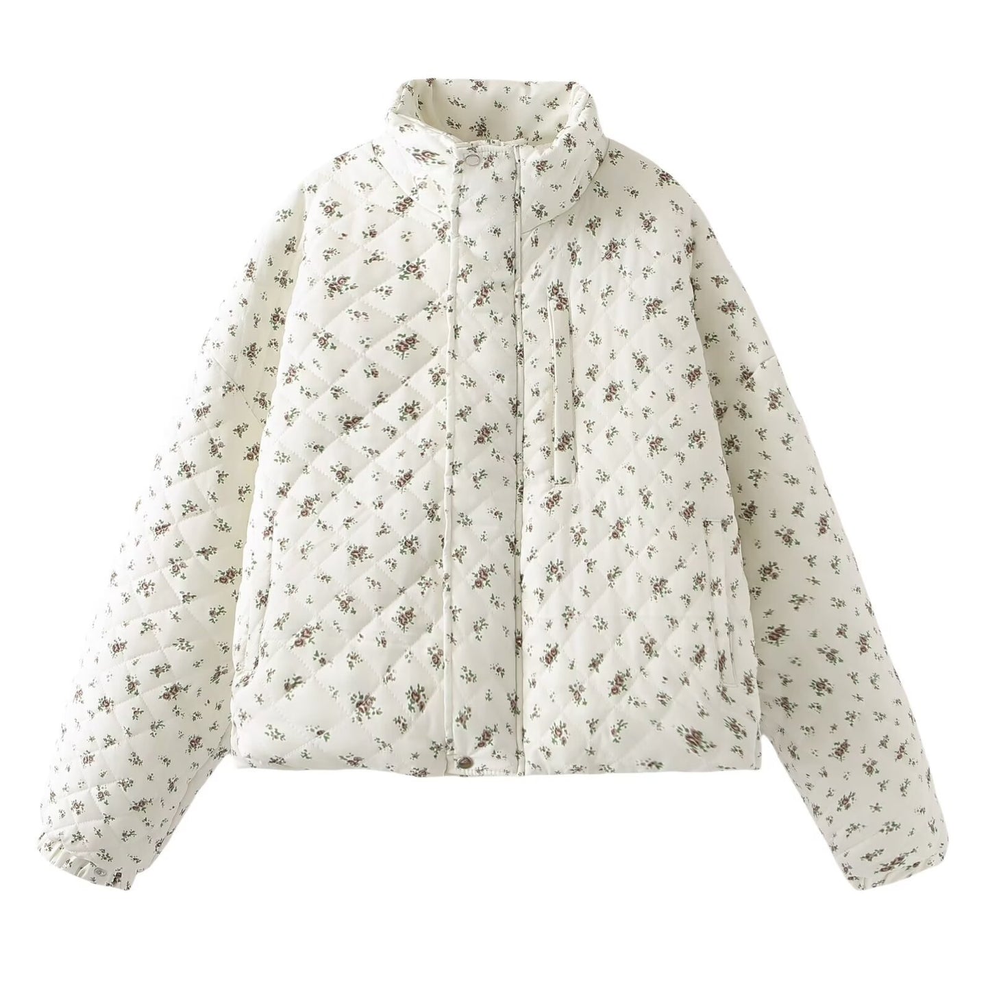 Elise Veste Matelassée Fleurie