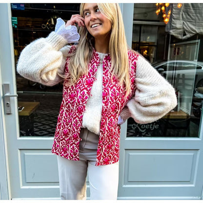 Maddy Veste Matelassée Fleurie