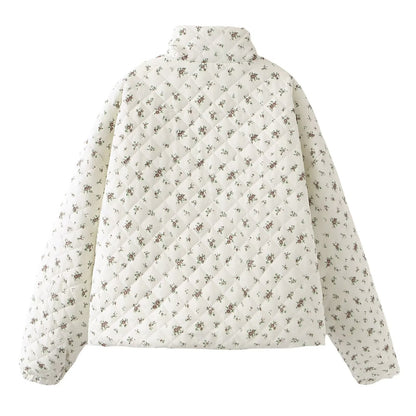 Elise Veste Matelassée Fleurie